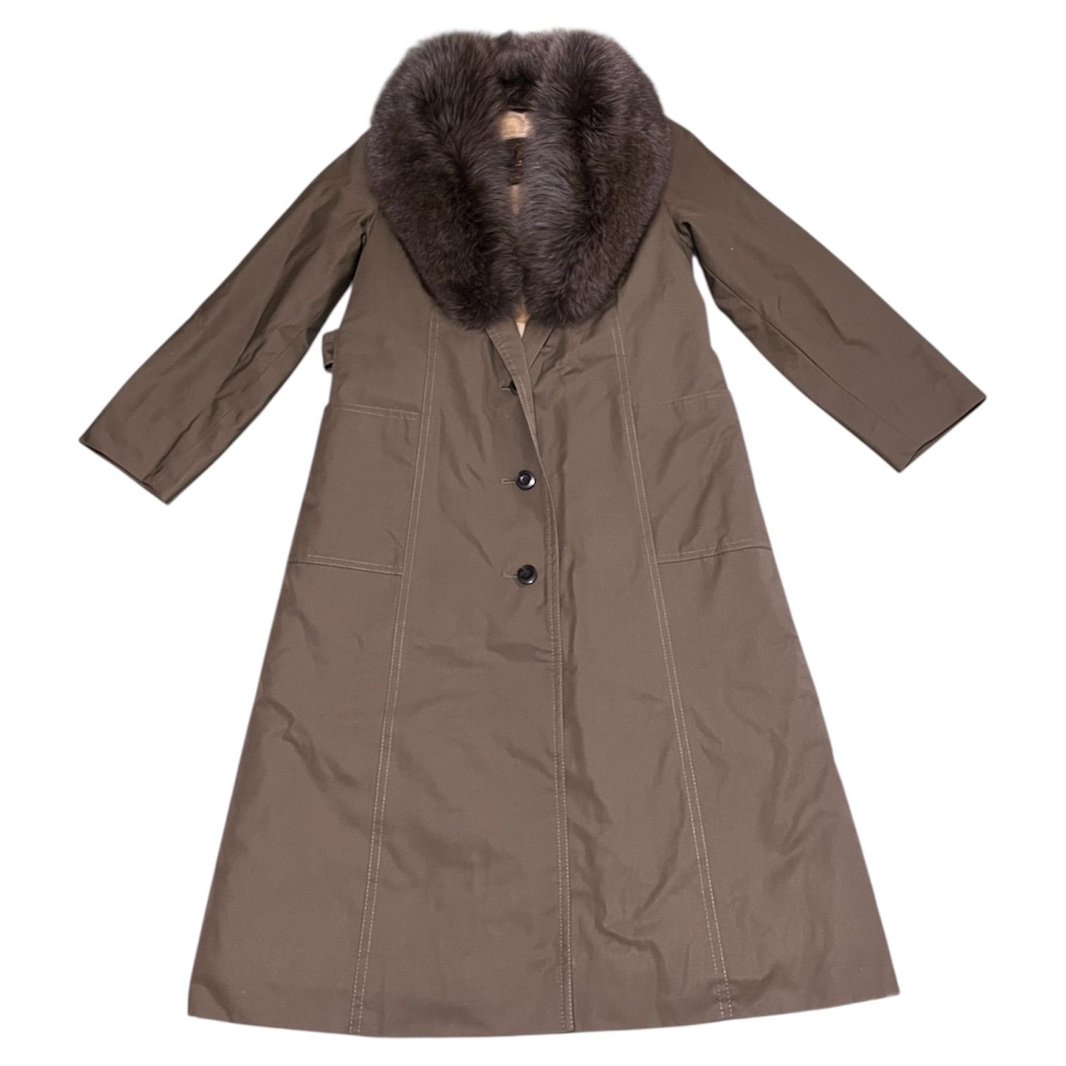 S シルバーブルーイエムラ Silver Blu IEMURA ファーコート シルバーブルーイエムラ Silver Blu IEMURA ファー付きロングコート