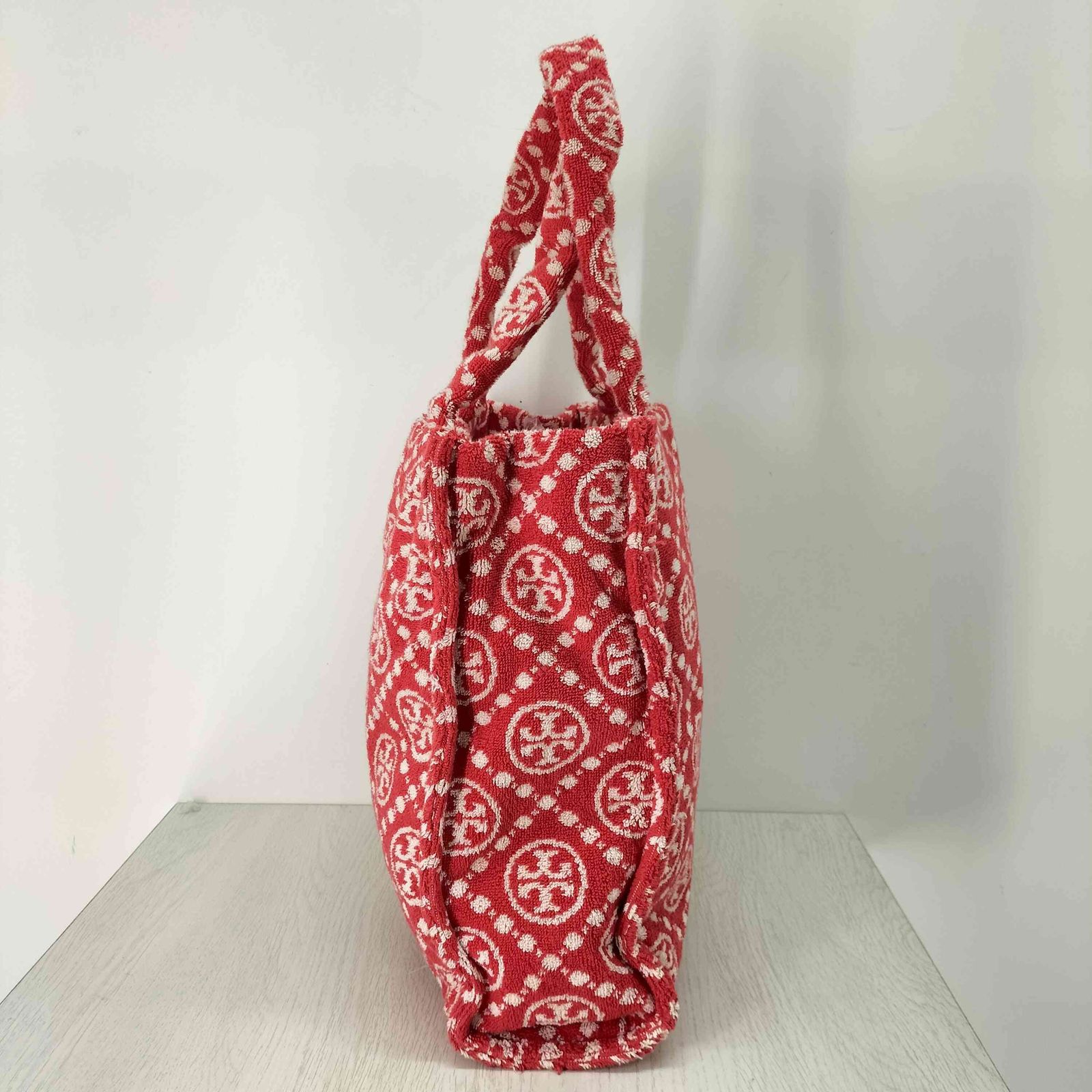 トリーバーチ TORY BURCH T Monogram Tモノグラム テリー トートバッグ 
