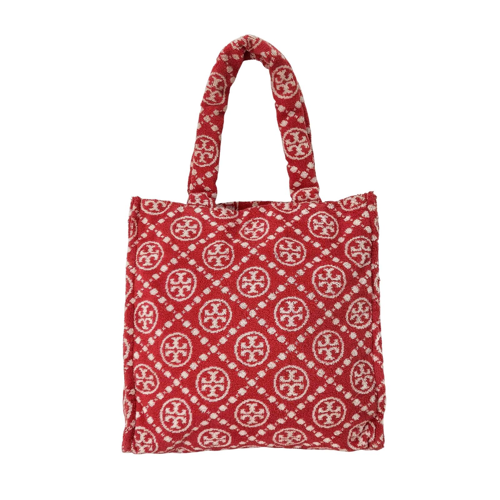 トリーバーチ TORY BURCH T Monogram Tモノグラム テリー トートバッグ 