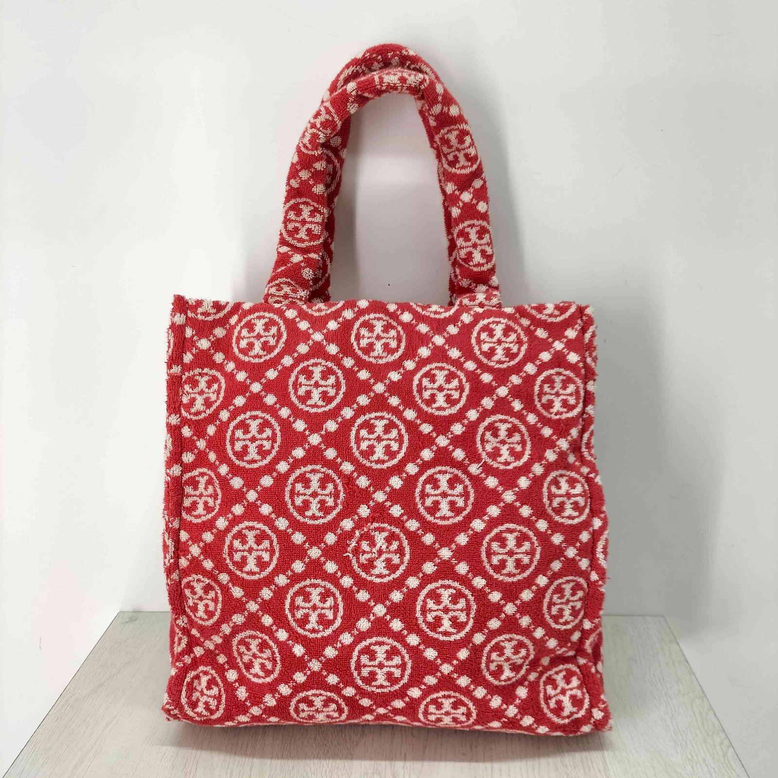 トリーバーチ TORY BURCH T Monogram Tモノグラム テリー トートバッグ 