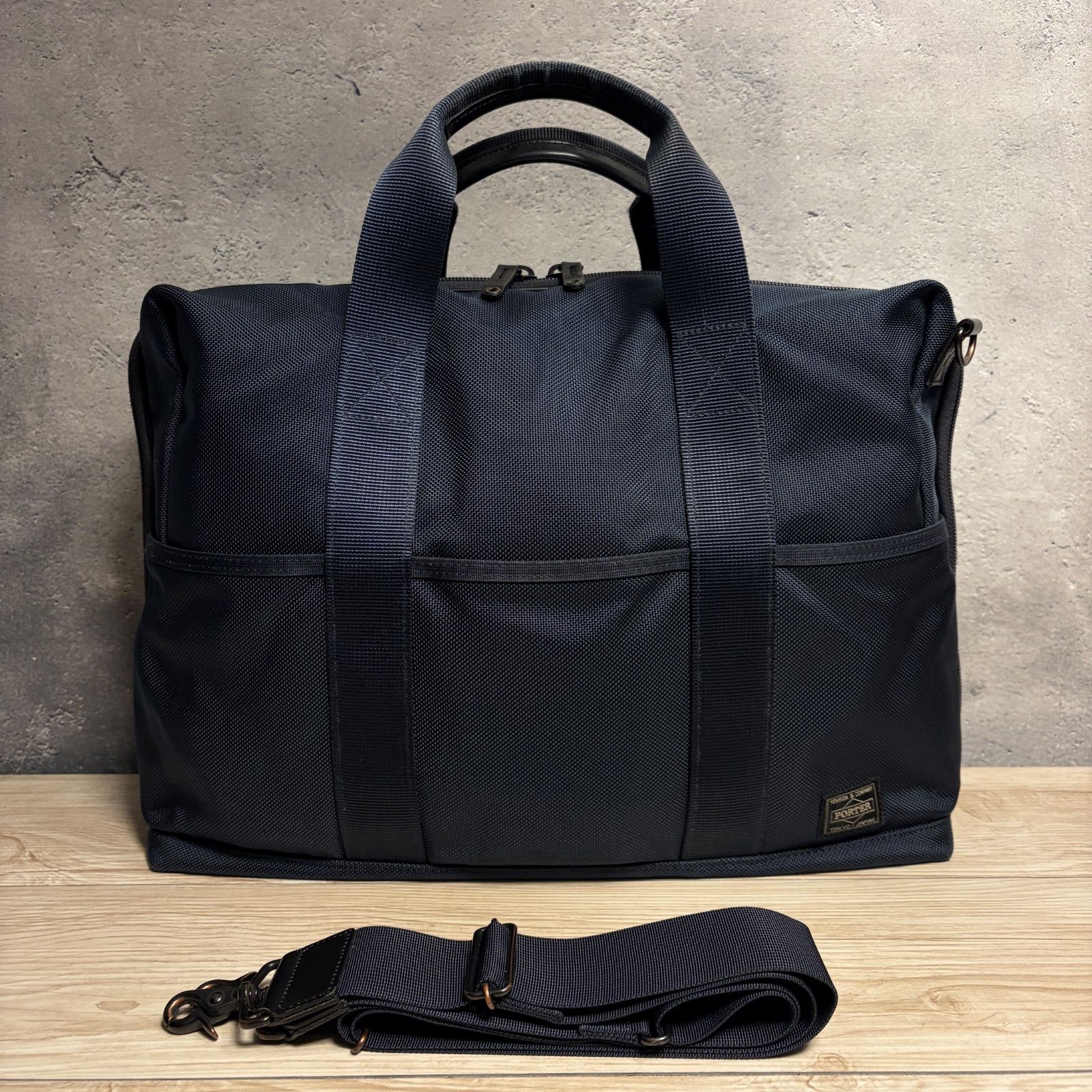 【新品 未使用】PORTER ポーター　ネイビー ビジネスバッグ　2WAY PORTER STAGE 2WAY ブリーフケース ネイビー ポーターステージ