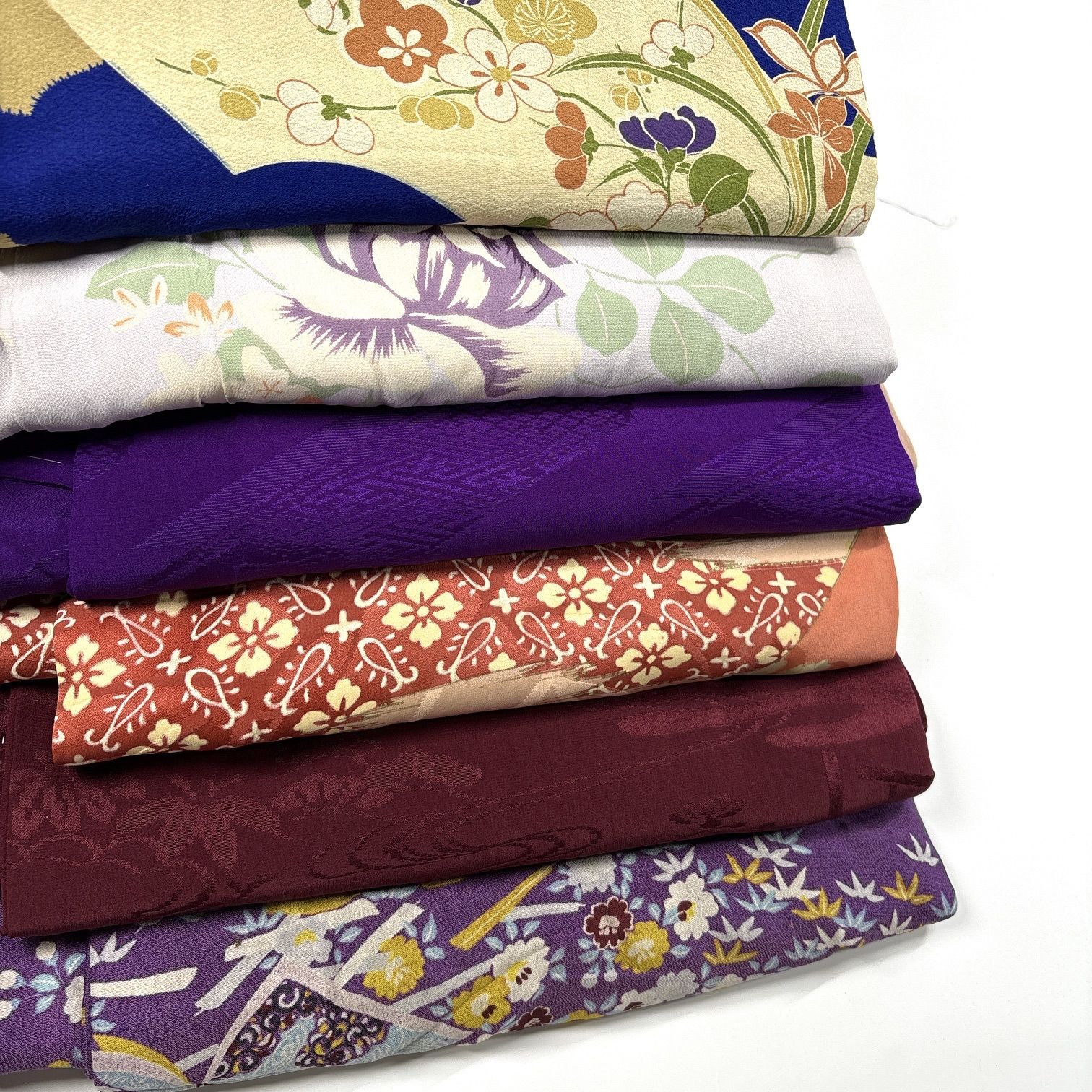 アンティーク 6枚 正絹 着物まとめ売り 同梱購入歓迎 リメイク用