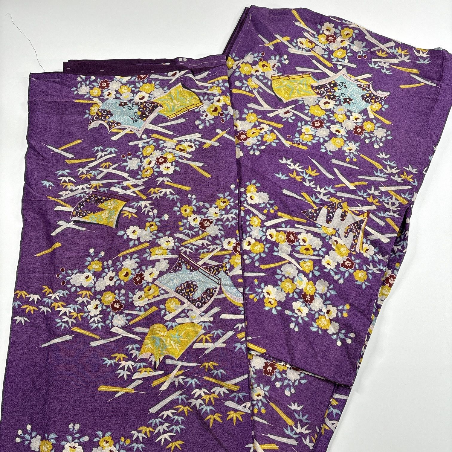 1516★銘仙 正絹 アンティーク 着物 6枚セット おまとめ リメイク素材 1516☆銘仙 正絹 アンティーク 着物 6枚セット おまとめ リメイク素材