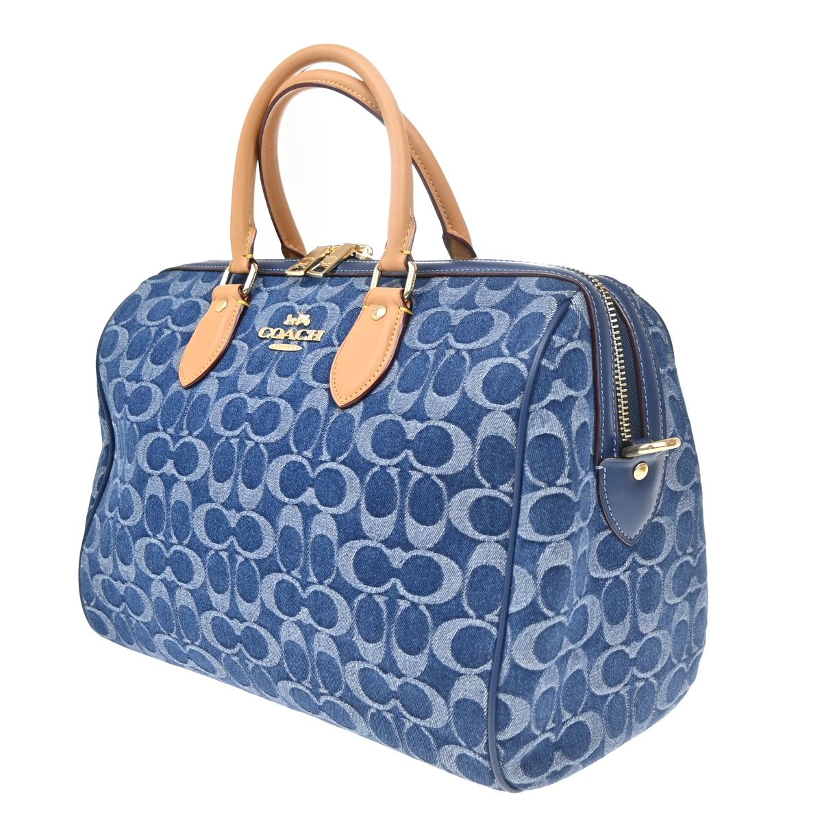 COACH コーチ ハンドバッグ ボストンバッグ シグネチャー デニム 
