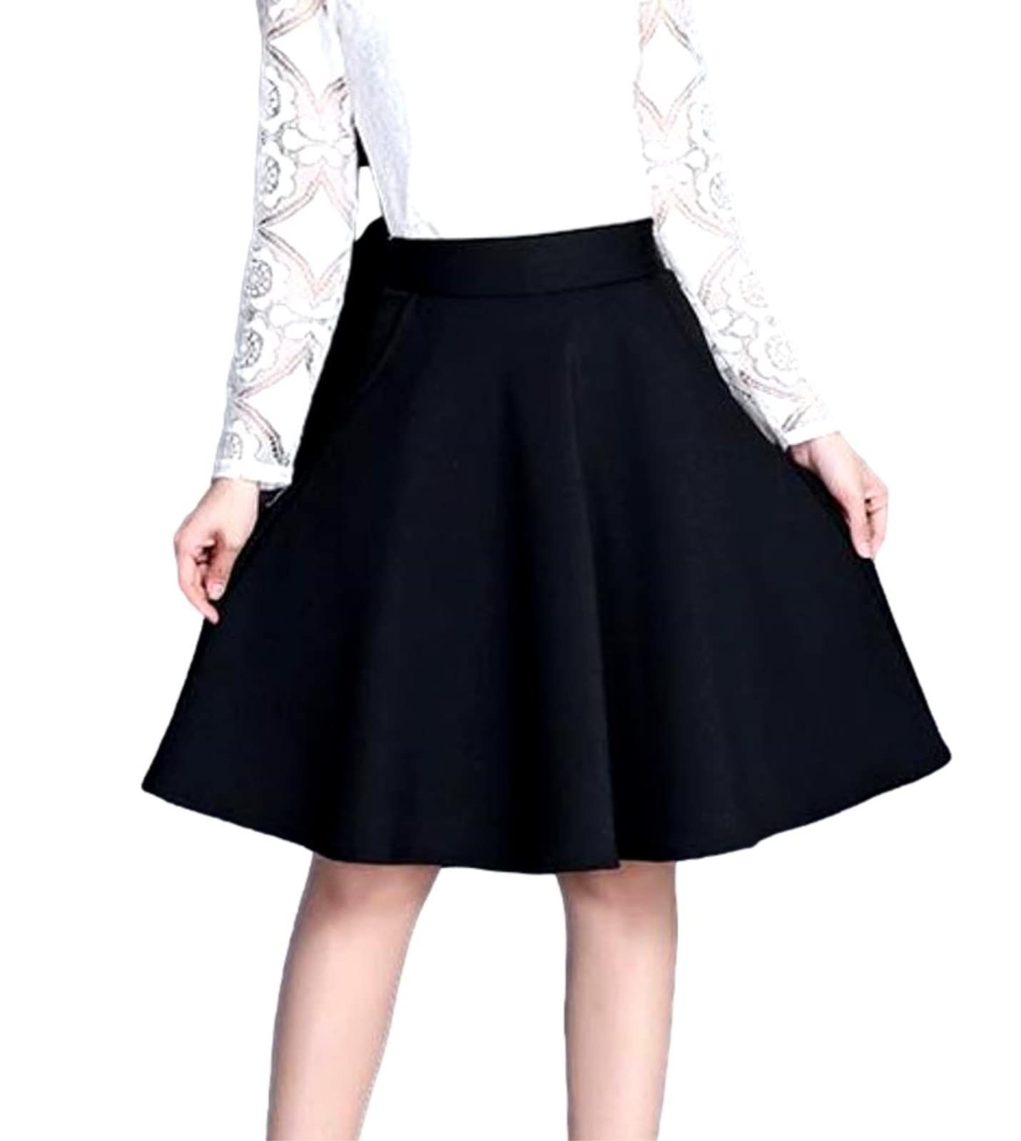 専用です。【SATOKA MIKI】 サトカ　台形型　フレアスカート　黒【1】 新着商品】仕事 OL 通勤 オフィス レディース 無地 黒 台形 フレア A