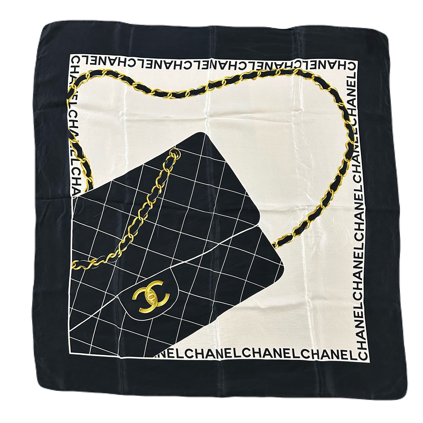CHANEL シャネル スカーフ マトラッセバッグ柄 - メルカリ