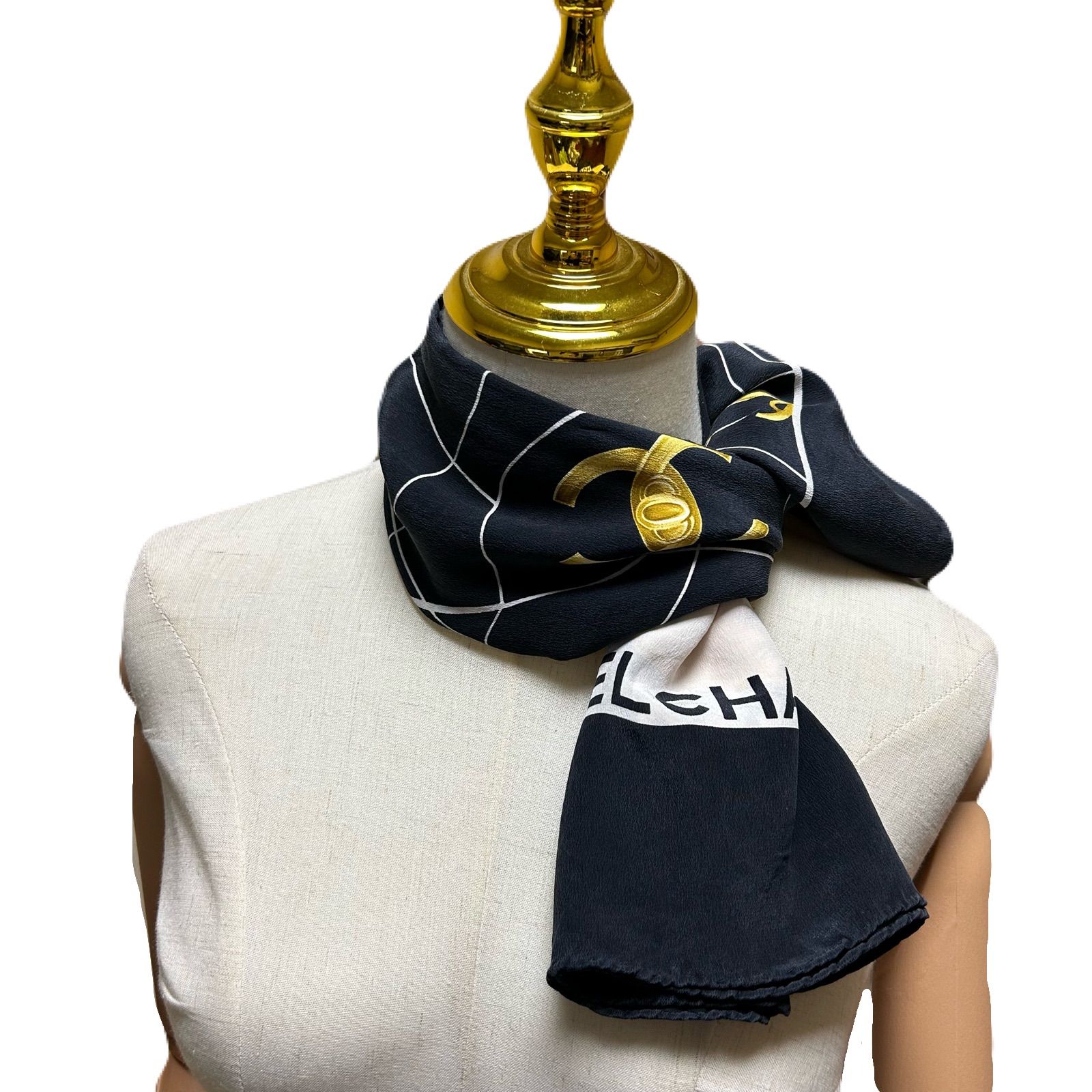 CHANEL シャネル スカーフ マトラッセバッグ柄 - メルカリ