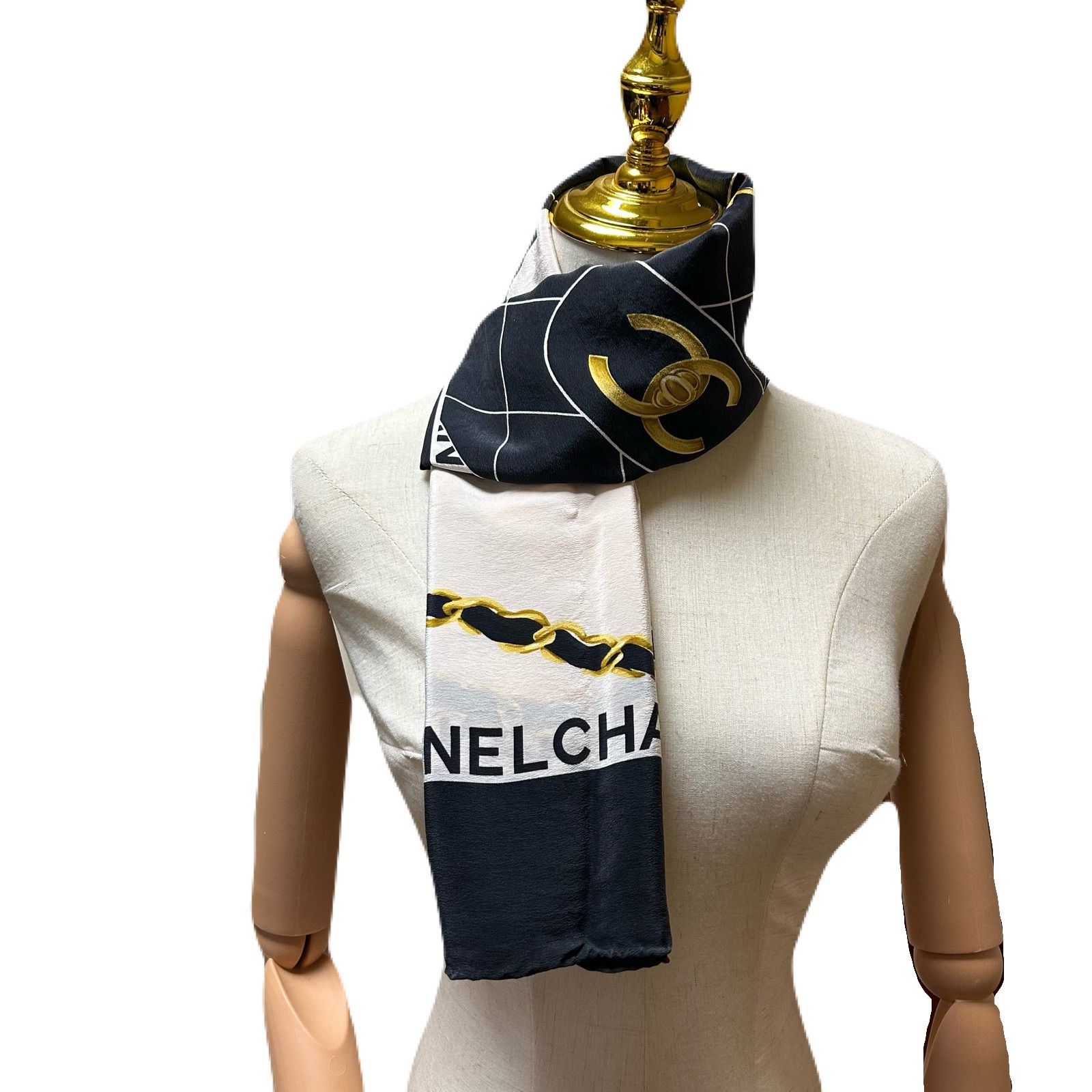 CHANEL シャネル スカーフ マトラッセバッグ柄 - メルカリ