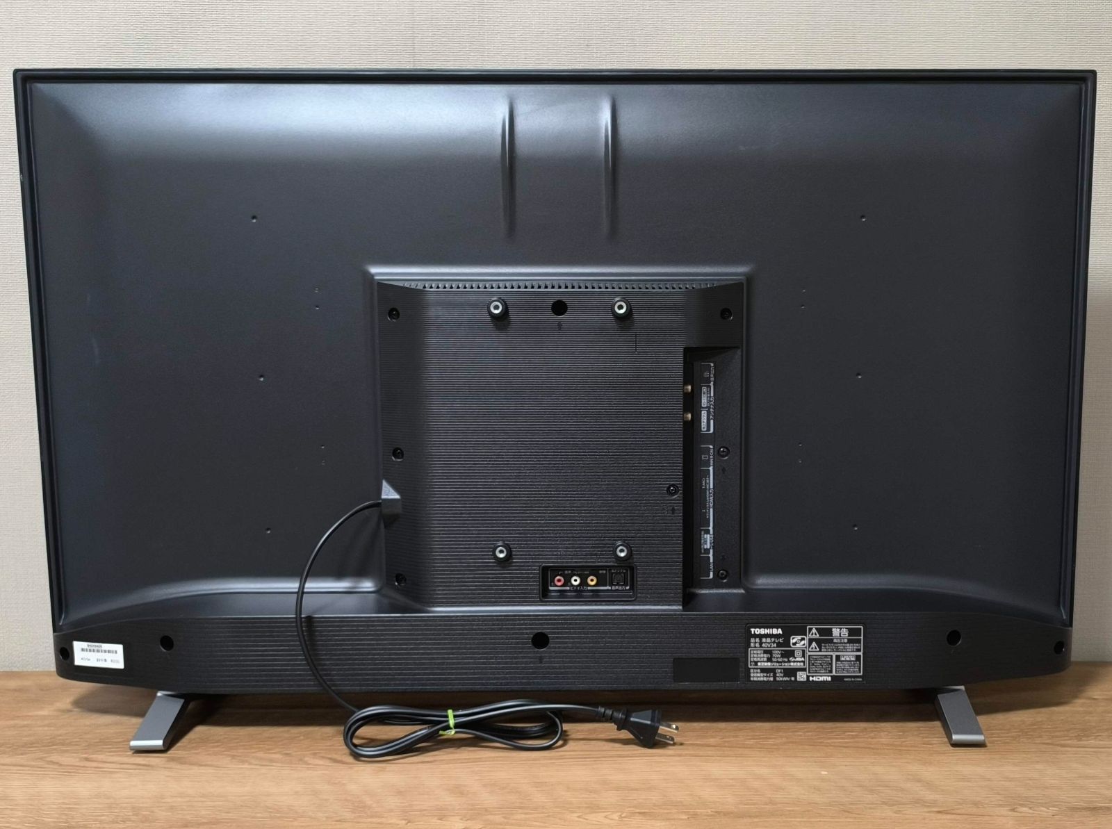 46【動作保証】美品！TOSHIBA 東芝☆40V型☆液晶テレビ☆40V34 - メルカリ