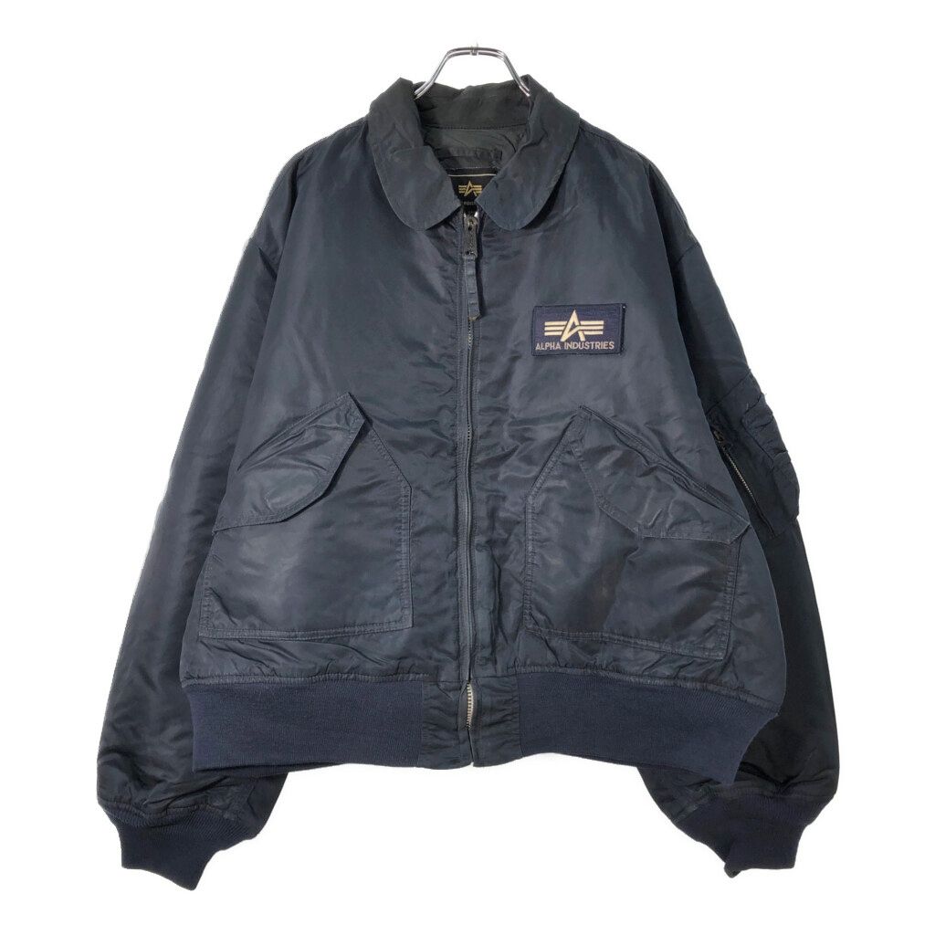ALPHA CWU-45P フライトジャケット ネイビー 紺 S 中古 アルファ 美品】ALPHA アルファ ジャケット ネイビー 紺 サイズ:S | 純正