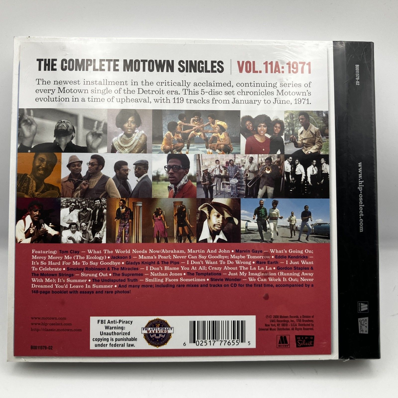 THE MOTOWN SINGLES VOL 11 A 1971 5 CD 7 MARVIN GAYE JACKSON STEVIE WONDER TEMPTATIONS