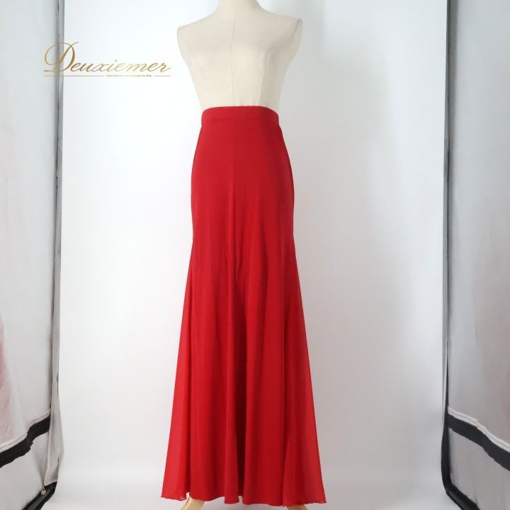 社交ダンス 衣装 スカート レッド系 チャコット Chacott 赤 レッスン