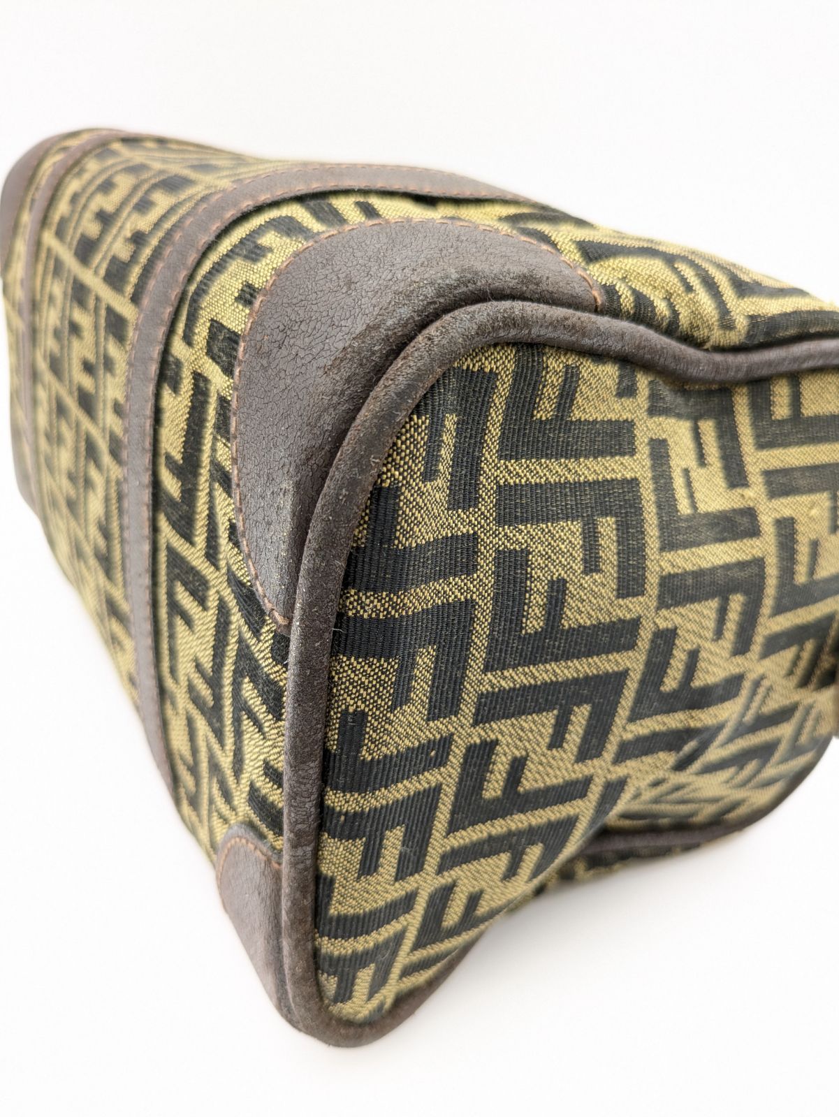 Fendi フェンディ ミニボストンバッグ ズッカ キャンバス 1321 - メルカリ