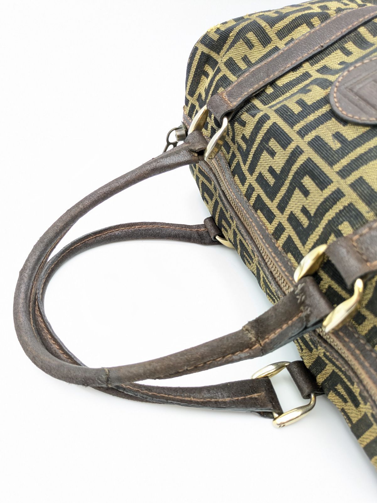 Fendi フェンディ ミニボストンバッグ ズッカ キャンバス 1321 - メルカリ