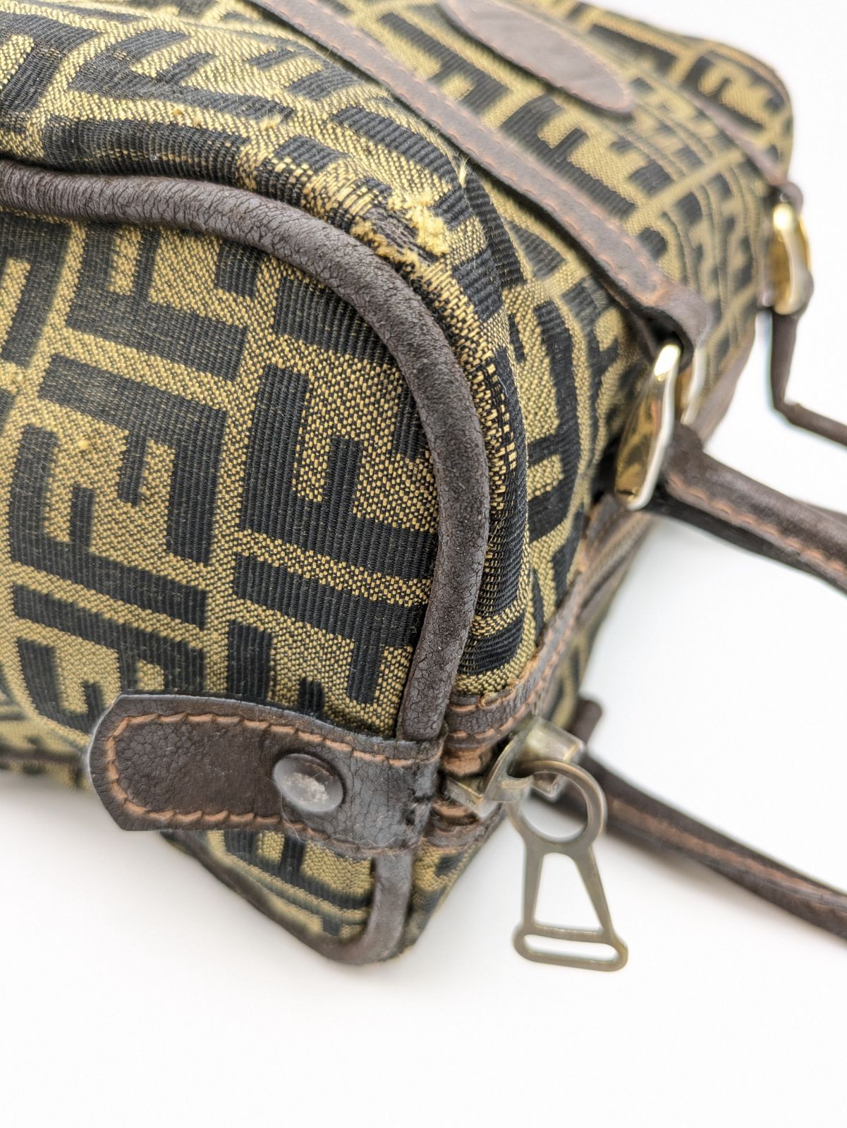 Fendi フェンディ ミニボストンバッグ ズッカ キャンバス 1321 - メルカリ