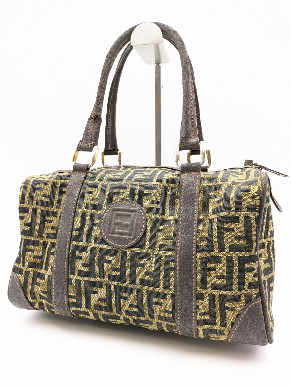 Fendi フェンディ ミニボストンバッグ ズッカ キャンバス 1321 - メルカリ