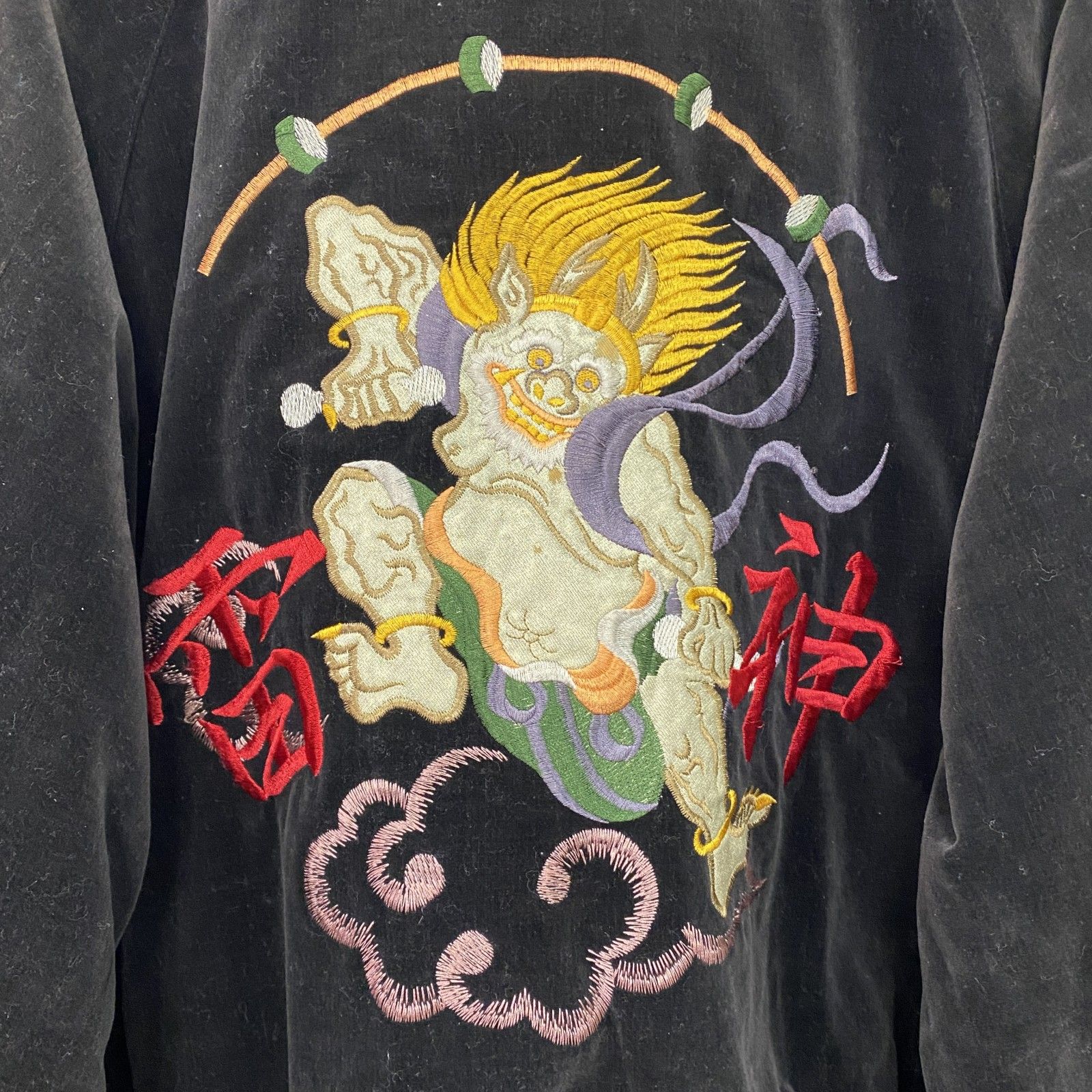 古着 used ～90s 風神 雷神 スカジャン スーベニアジャケット