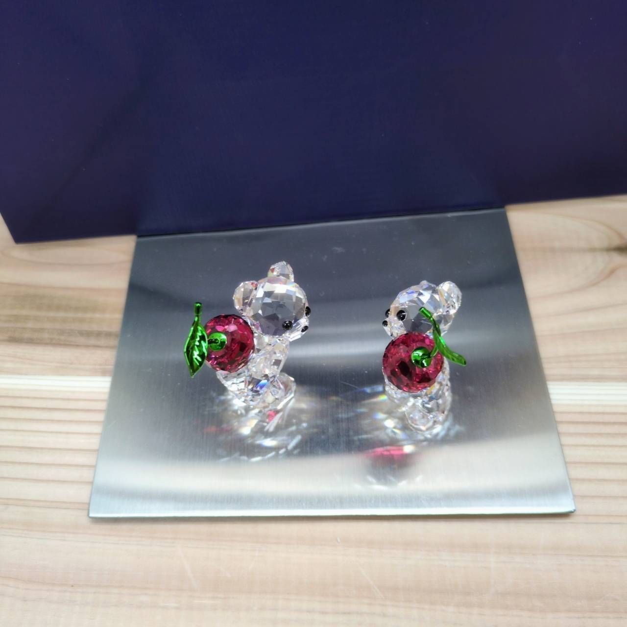 定価26,000円＋税】新品 スワロフスキー Krisベア チェリー カップル