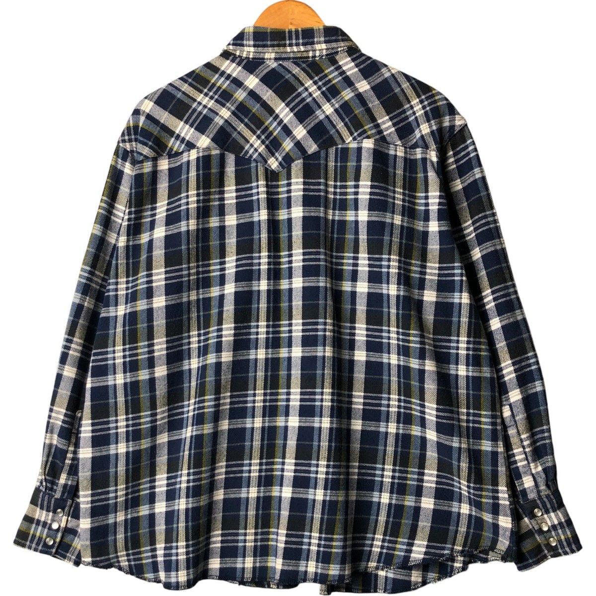 古着 ラングラー Wrangler ウエスタンネルチェックシャツ メンズXXL