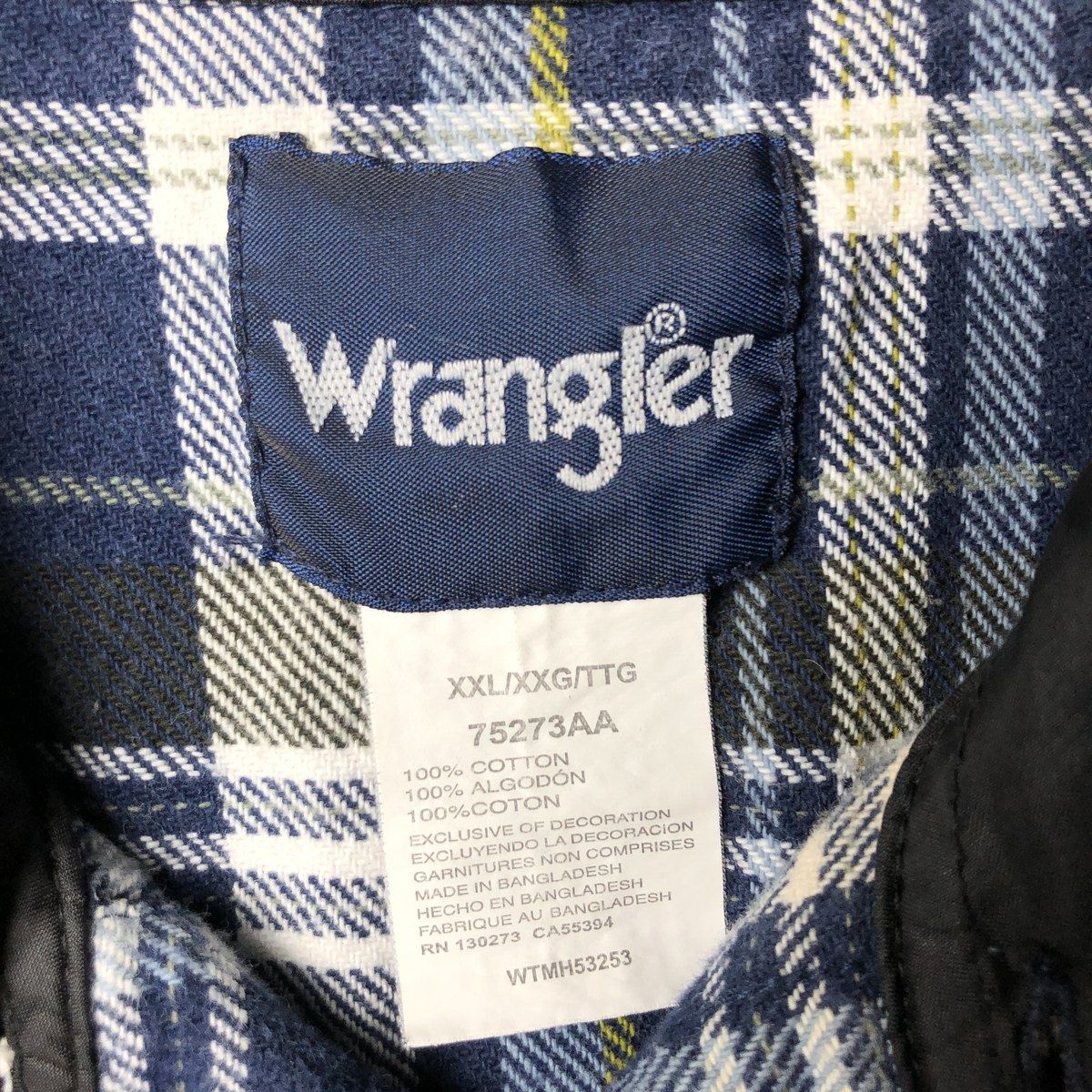 古着 ラングラー Wrangler ウエスタンネルチェックシャツ メンズXXL