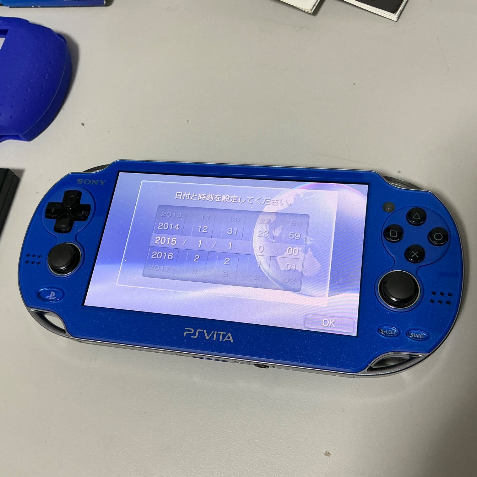 PS VITA PCH-1000 サファイアブルー 【動作確認済】 美品】SONY PSVITA PCH-1000 サファイア・ブルー｜Yahoo!フリマ（旧
