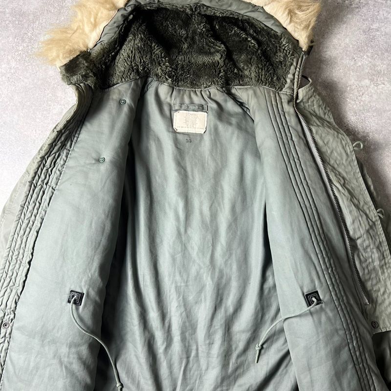 80s 86年製 USAF 米軍実物 N-3B フライト ジャケット M / 80年代