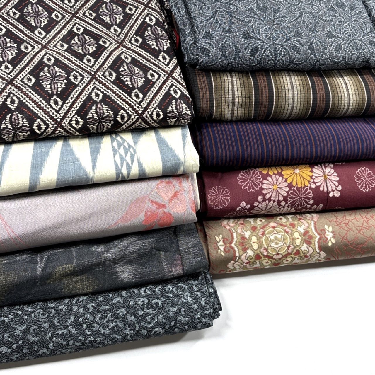 アンティーク 10枚 正絹 着物まとめ売り 同梱購入歓迎 リメイク用