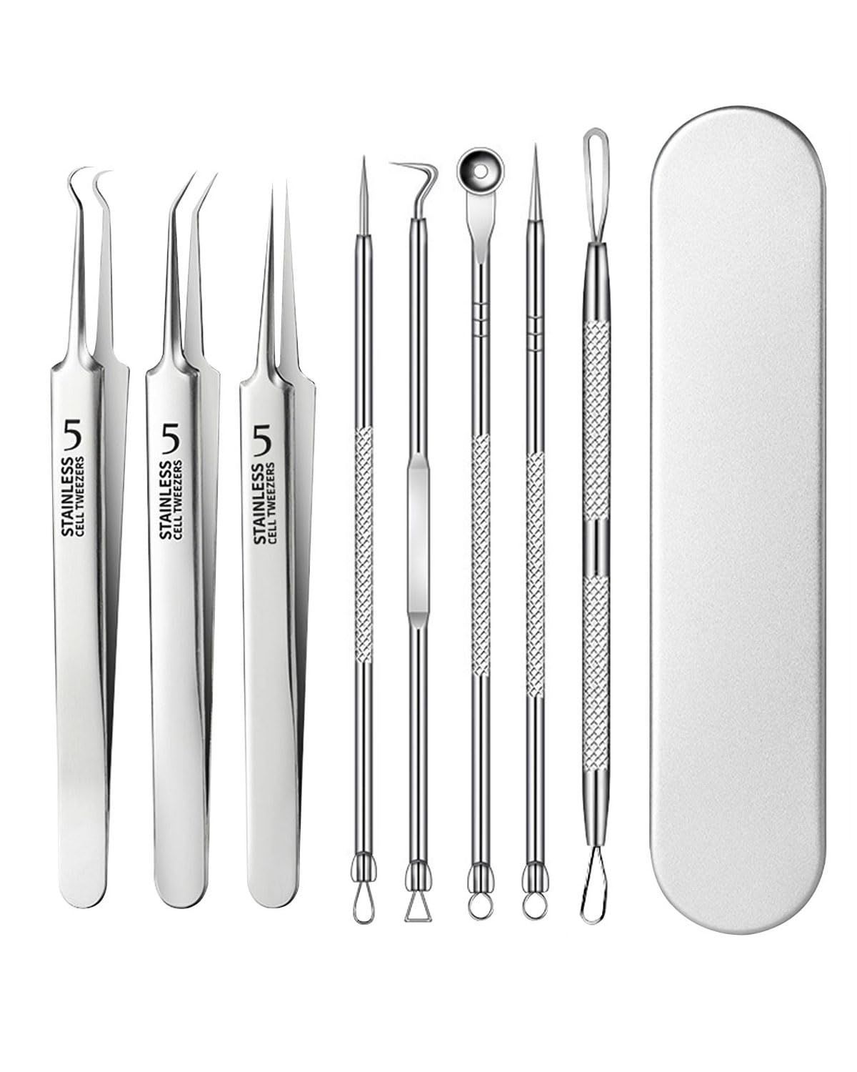 サムコス 精密ピンセット 角栓取り 先端は幅0.1mm 極細 角栓 毛抜き