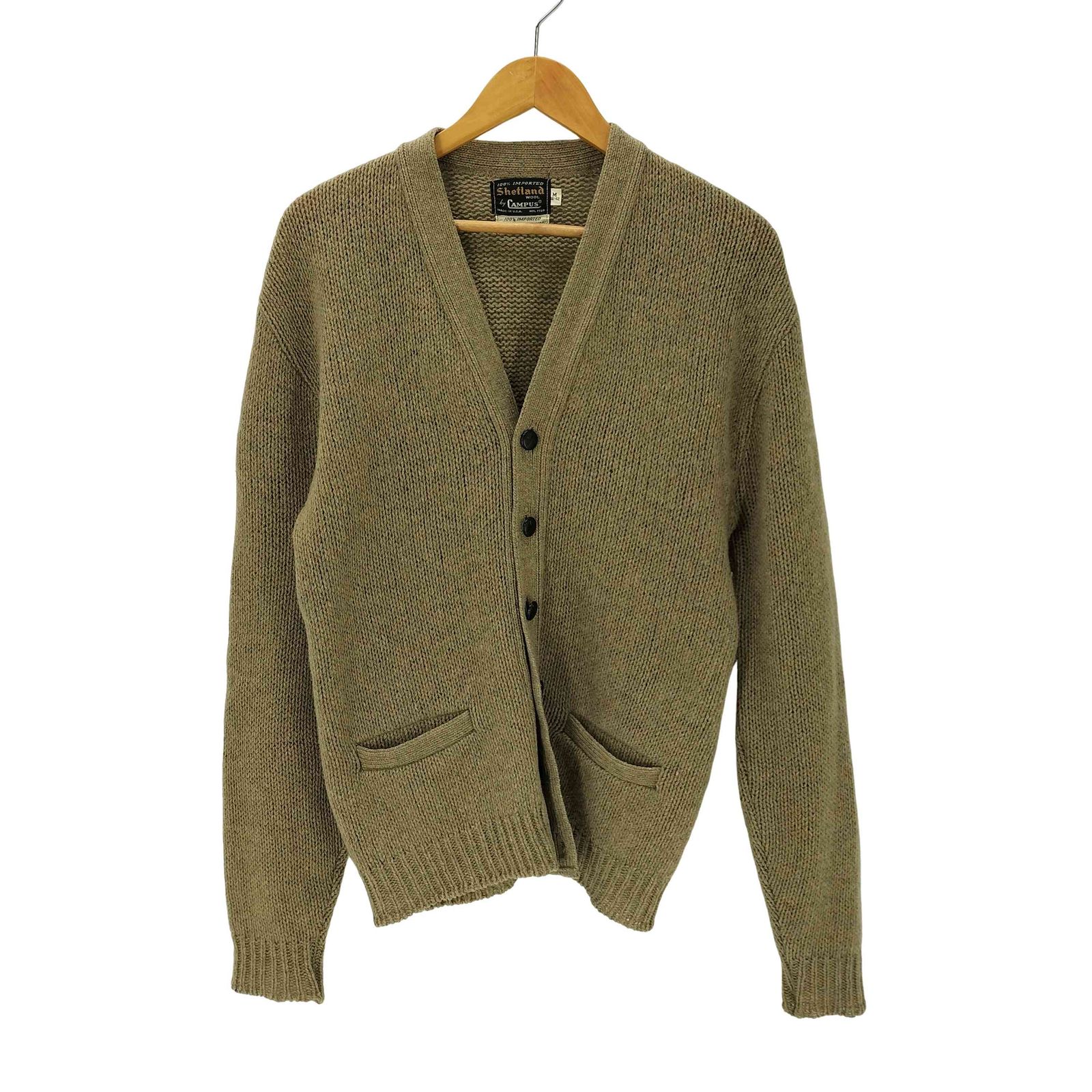キャンパス CAMPUS 60-70S USA製 黒タグ 2ply shetland wool