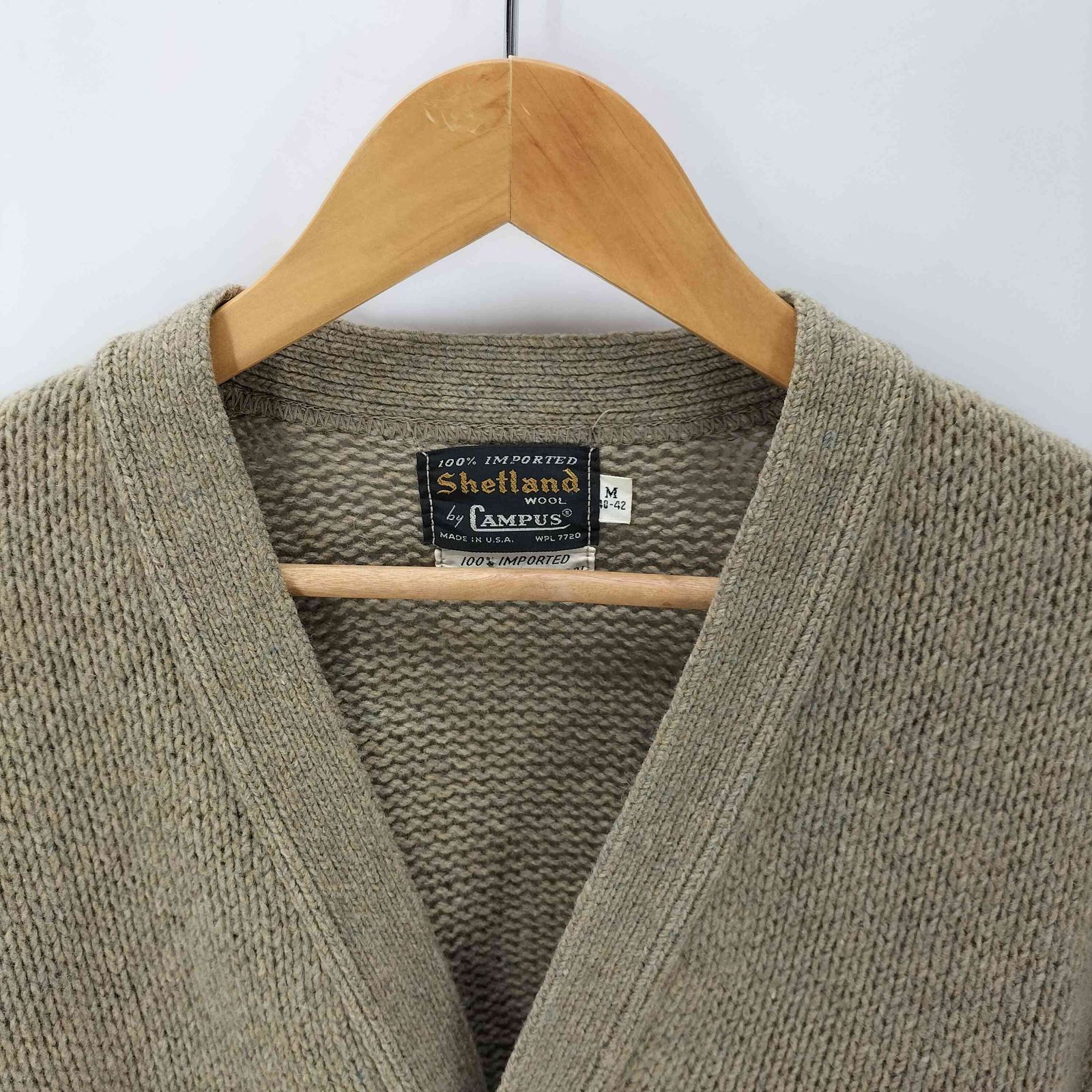 60~70s ヴィンテージ キャンパス CAMPUS アクリルニットカーディガン