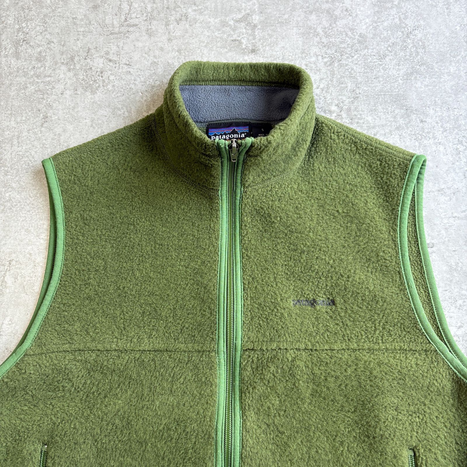 00s 2001年 CANADA製 patagonia Synchilla Fleece Vest 【 green