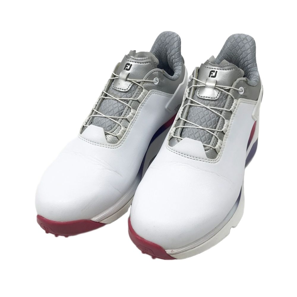 新品、未使用、箱入り　FootJoy ホワイト スパイクシューズ BOA FOOT JOY フットジョイ 98216J プロエスエルエックス BOA スパイクレス