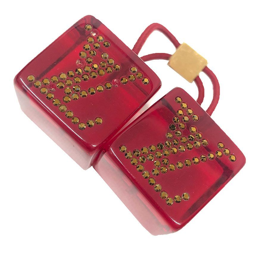 LOUIS VUITTON ルイヴィトン ヘアゴム ヘアキューブ レッド 赤