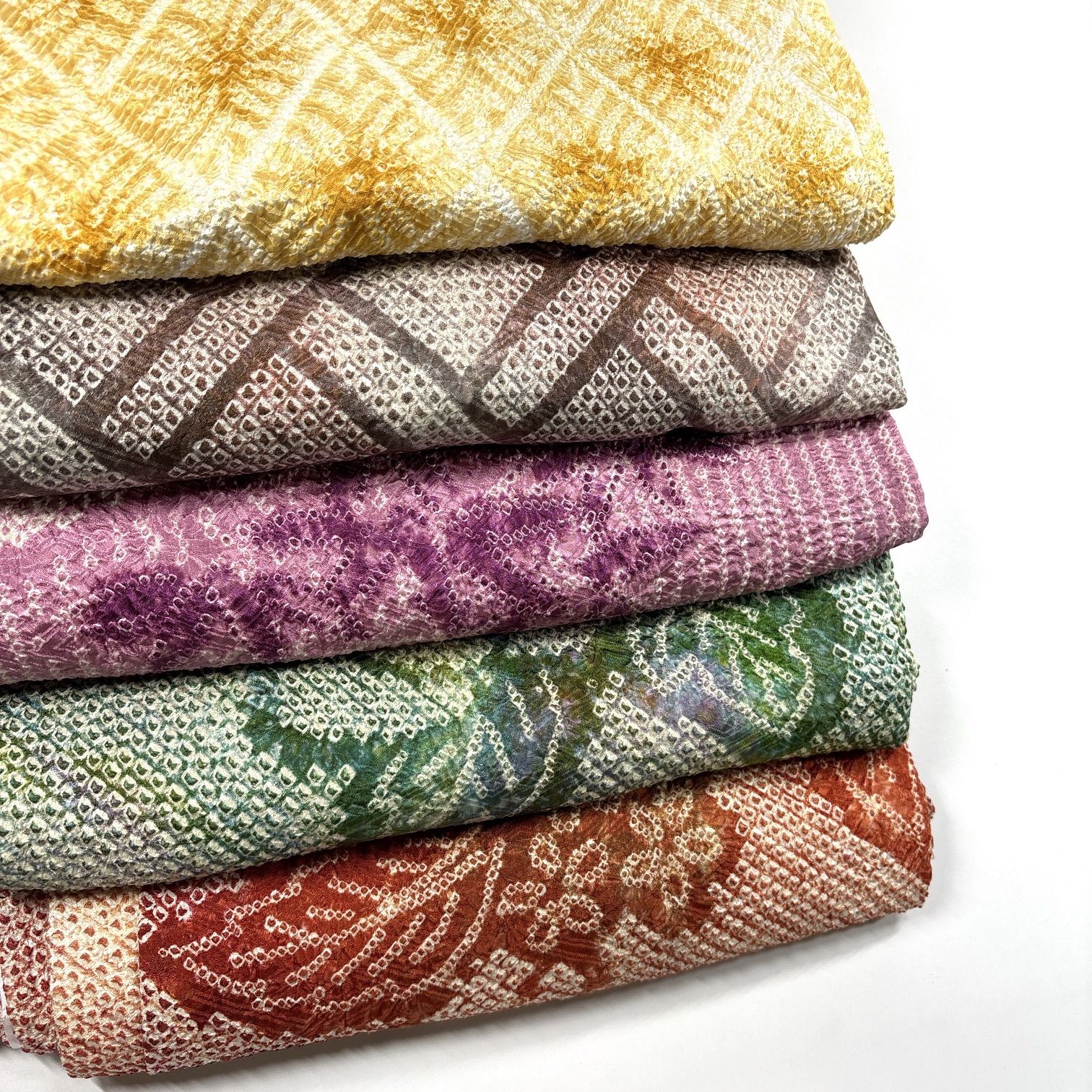 正絹絞り羽織り６枚ーまとめ売りー上質美品 正絹絞り羽織り6枚ーまとめ売りー上質美品 正絹 やわらかな色