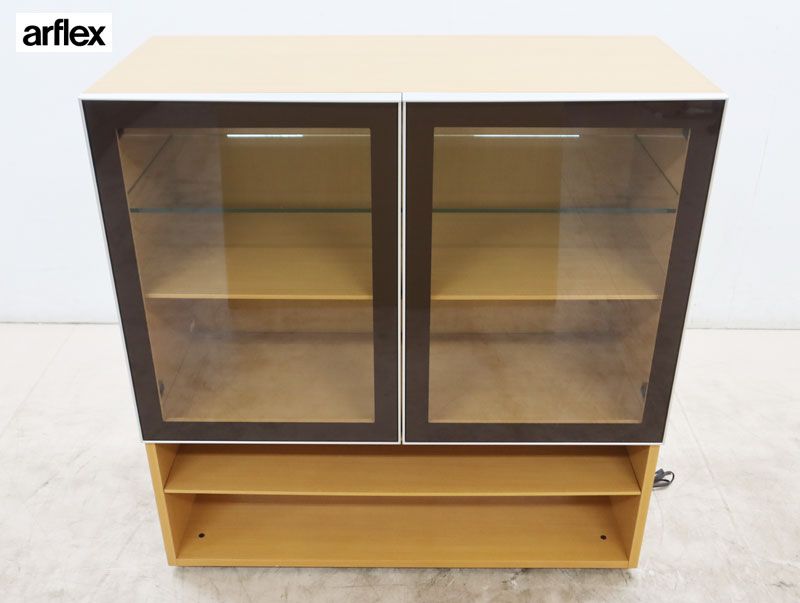 送料無料 arflex composerアルフレックス コンポーザー 2段 ◇展示品◇ arflex アルフレックス Composer コンポーザー ガラスドア