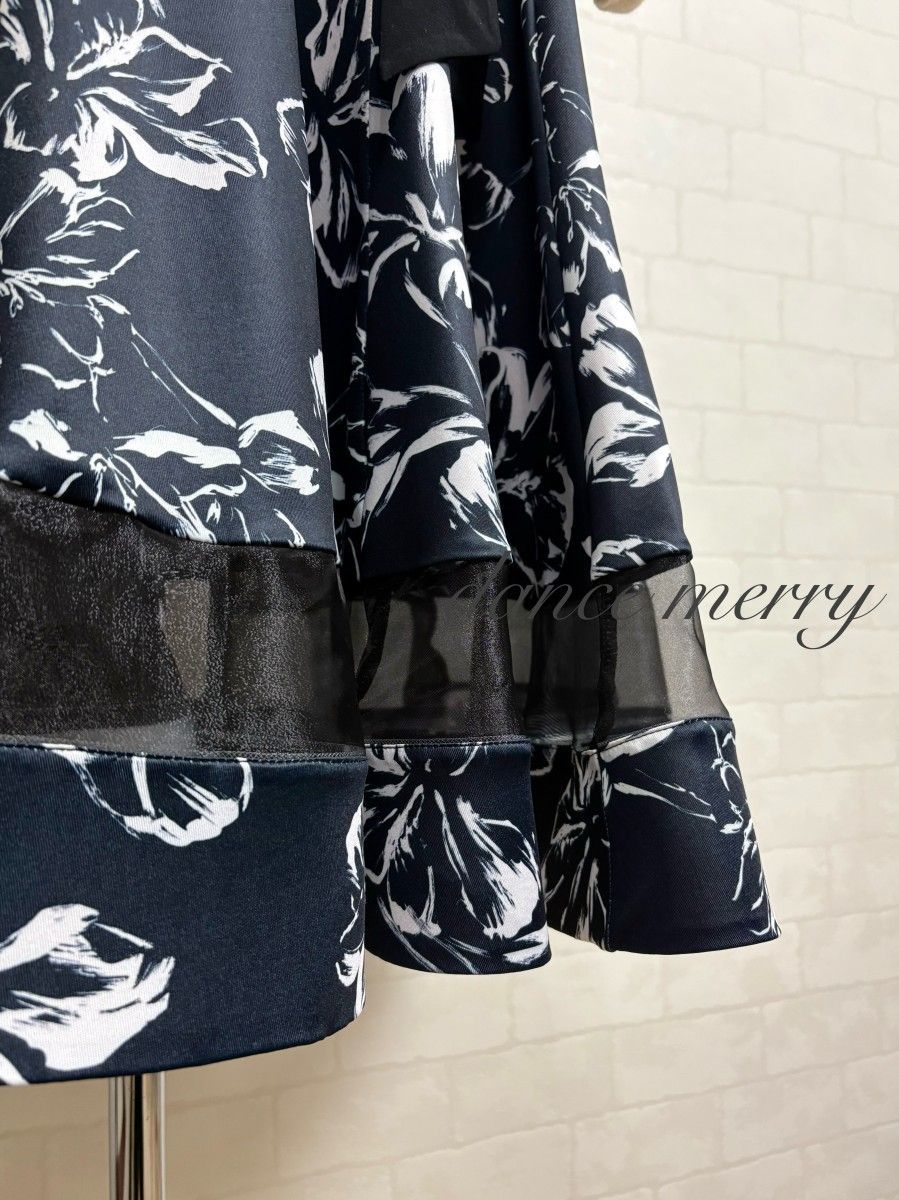 新品 短め 社交ダンス ワンピース 黒 白 グレー レッスン 1276 ラテン