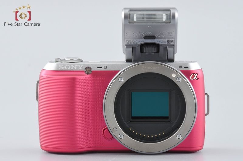 中古】SONY ソニー α NEX-C3 ピンク + E 16mm f/2.8 SEL16F28