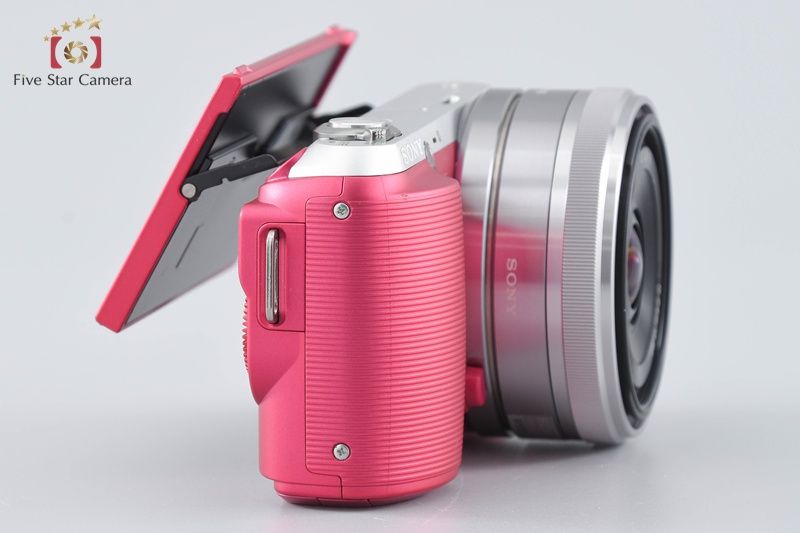 中古】SONY ソニー α NEX-C3 ピンク + E 16mm f/2.8 SEL16F28