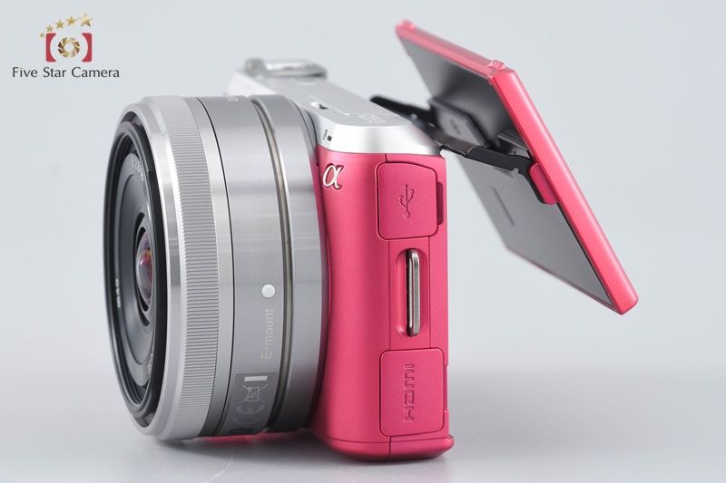 中古】SONY ソニー α NEX-C3 ピンク + E 16mm f/2.8 SEL16F28