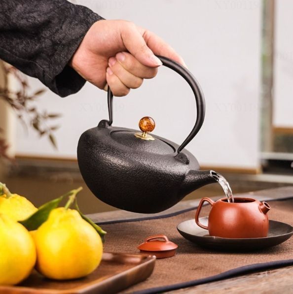 茶道具☆新品老鉄瓶 素肌鉄瓶 未塗装鉄器 提梁壺 対応 鉄 茶道具☆新品老鉄瓶 素肌鉄瓶 未塗装鉄器 提梁壺 対応 鉄