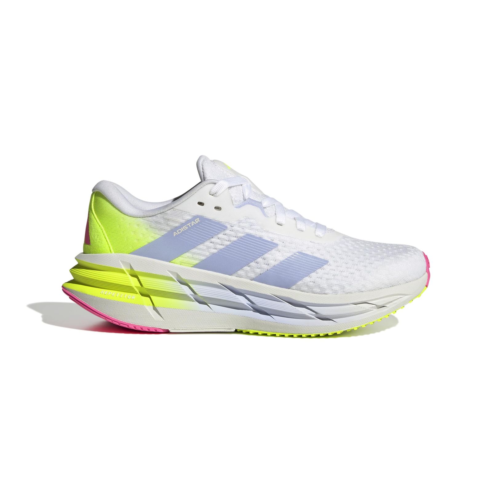 アディダス adidas ランニングシューズ アディスター3 レディース フットウェアホワイト バイオレットトーン ルシッドレモン JI 1229