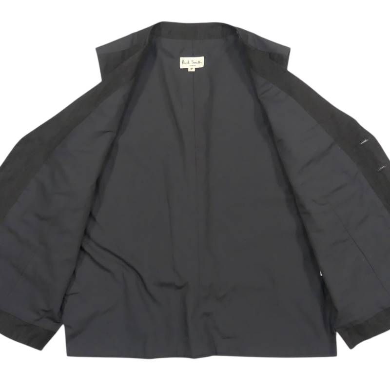 Paul Smith ポールスミス ベスト ジレ グレー 古着 メンズ 麻 リネン F