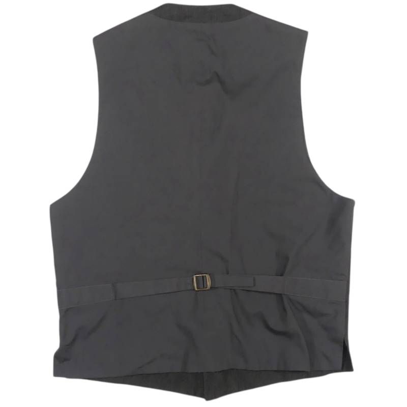 Paul Smith ポールスミス ベスト ジレ グレー 古着 メンズ 麻 リネン F