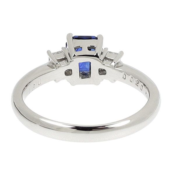 Pt900 サファイア ダイヤモンド リング 0.91ct D0.20ct - メルカリ