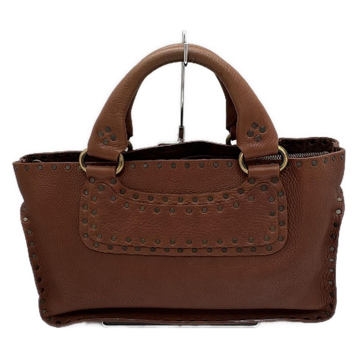 CELINE(セリーヌ) トートバッグ ブギーバッグ ブラウン スタッズ