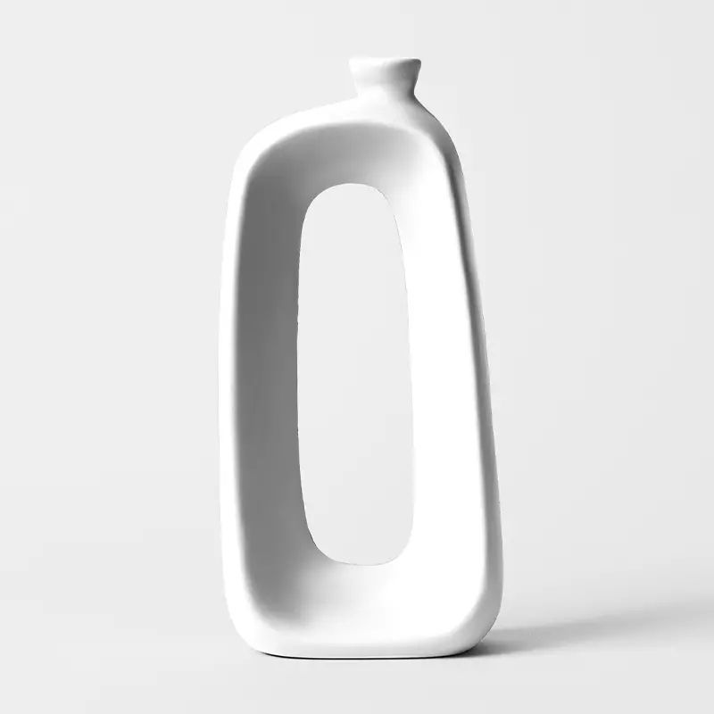 新しい未使用 1個、抽象樹脂花瓶、モダンな家の装飾用、ボヘミアン