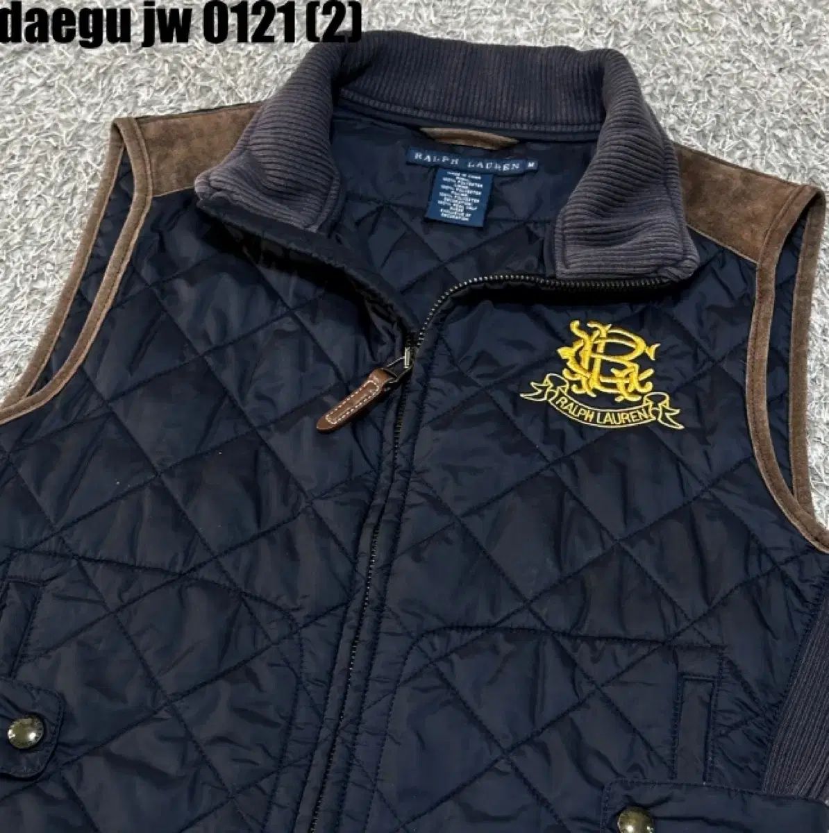 ポロラルフローレン 配送 キルティング ジップアップ ベスト M