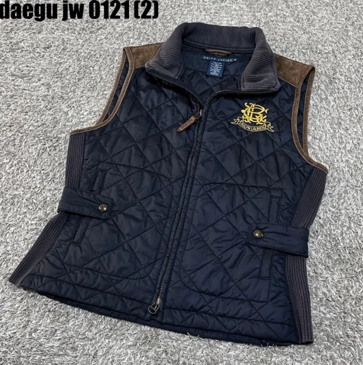 ポロラルフローレン 配送 キルティング ジップアップ ベスト M