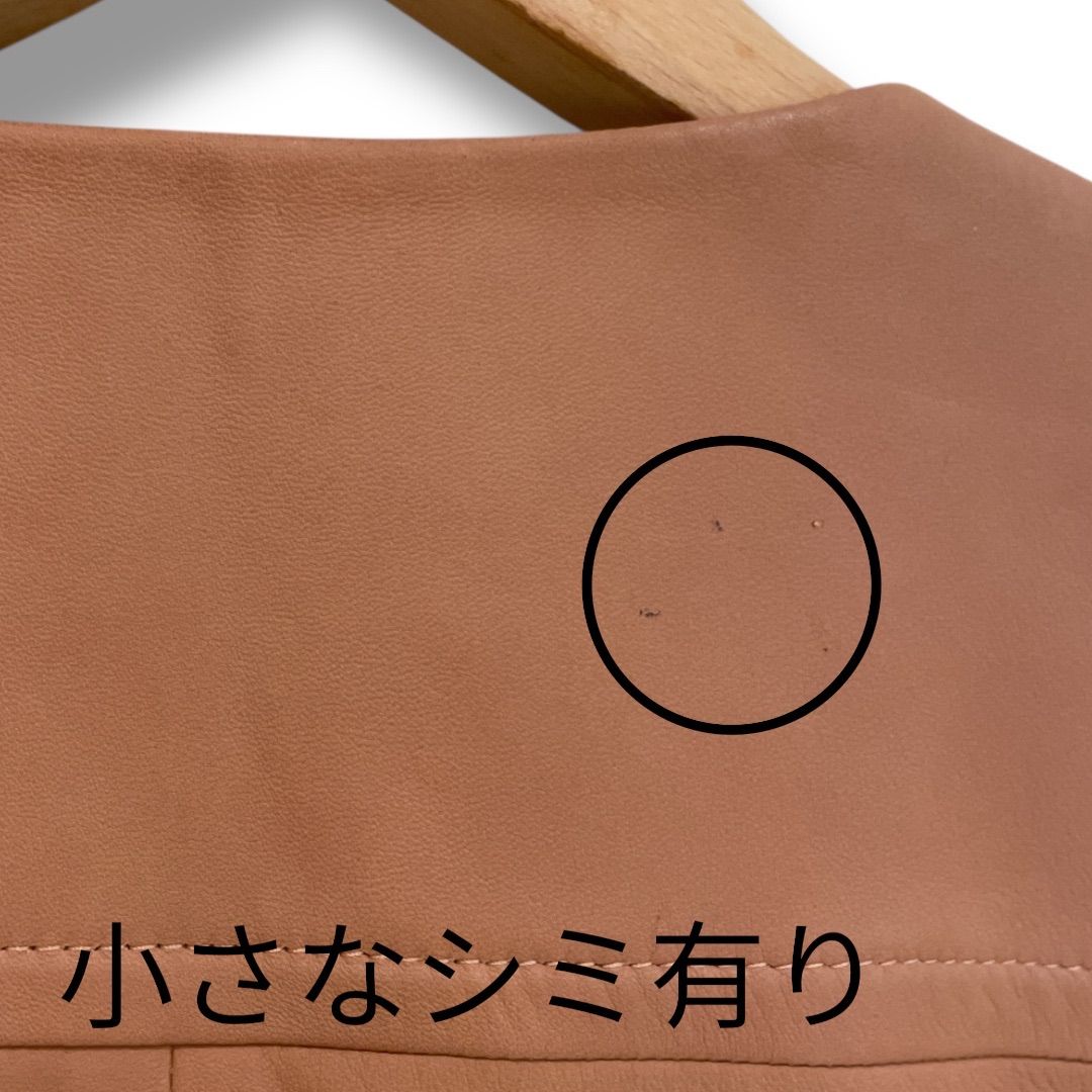 Ballsey ボールジィ ラムレザーノーカラージャケット 羊革 ライダース