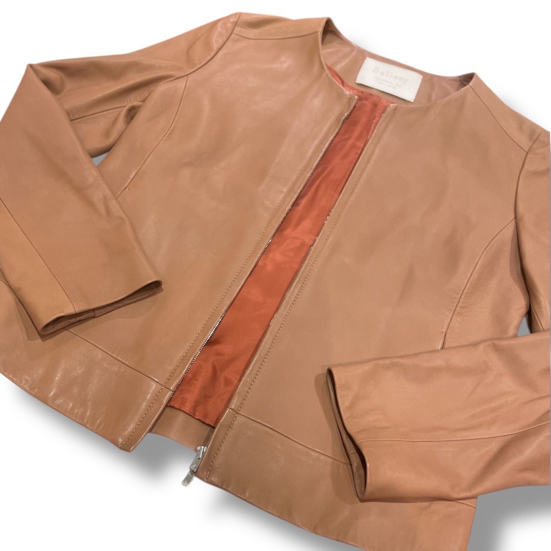 Ballsey ボールジィ ラムレザーノーカラージャケット 羊革 ライダース